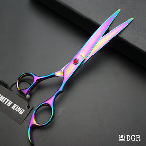 7" Professional Pet Grooming Shears Set-4 pcs-Rainbow- USA warehouse available