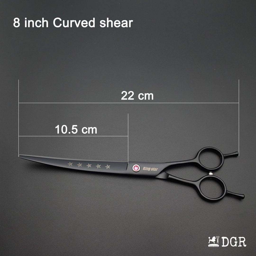 8" Professional Pet Grooming Shears Set-Black-USA warehouse available