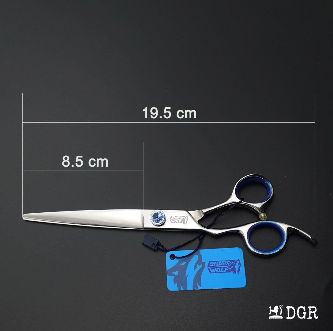 7" left-handed Pro. Pet Grooming Shears 3Pcs Set -Silver