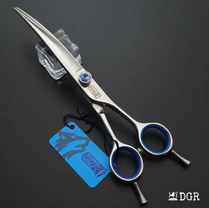 7" left-handed Pro. Pet Grooming Shears 3Pcs Set -Silver