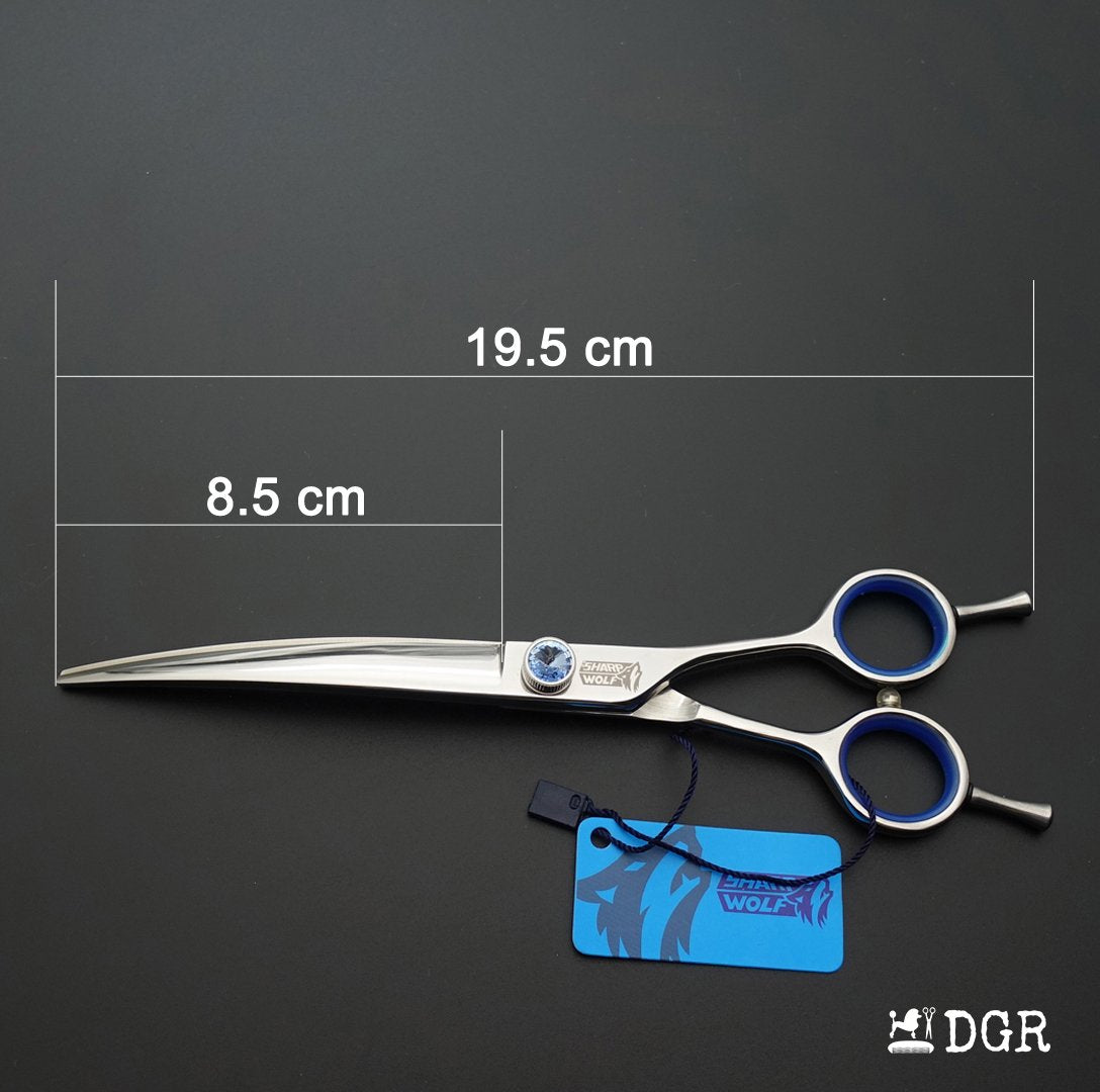 7" left-handed Pro. Pet Grooming Shears 3Pcs Set -Silver