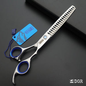 7" Professional Pet Grooming Thinning Scissors (Silver)