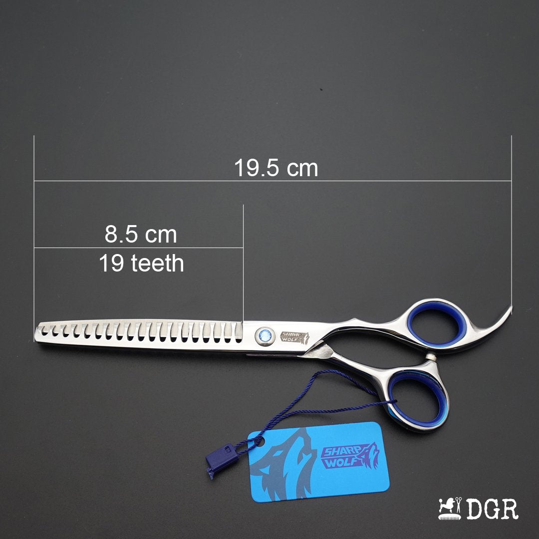 7" Professional Pet Grooming Thinning Scissors (Silver)