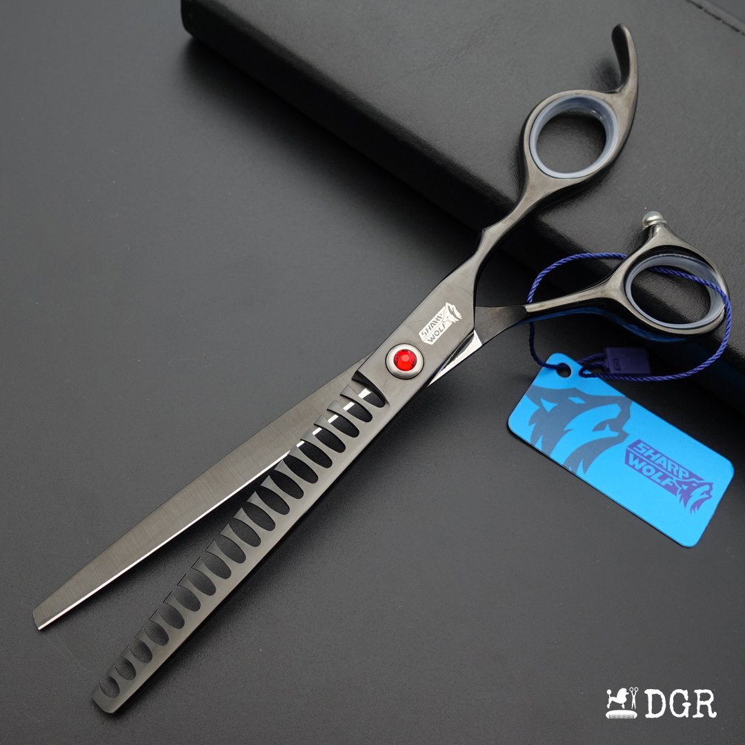 7" Professional Pet Grooming Thinning Scissors (Gray)