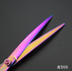 8" Professional Pet Grooming Shears Set -Rainbow