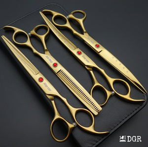 7" Professional Pet Grooming Shears Set - Golden