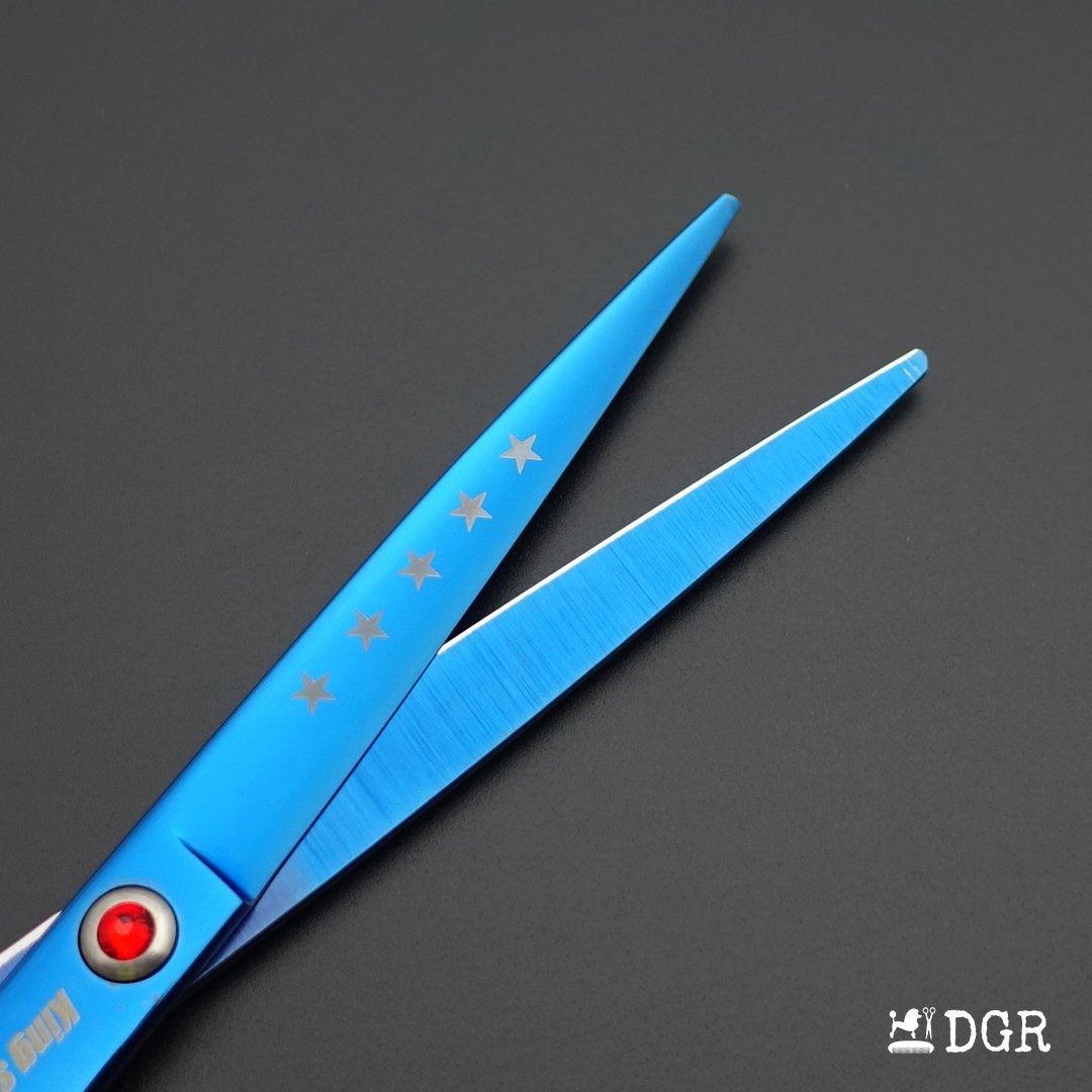 7“  Pro. PET GROOMING Shears 3Pcs set-Blue