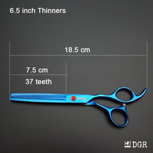 7" Professional Pet Grooming Shears Set - Blue-USA warehouse available