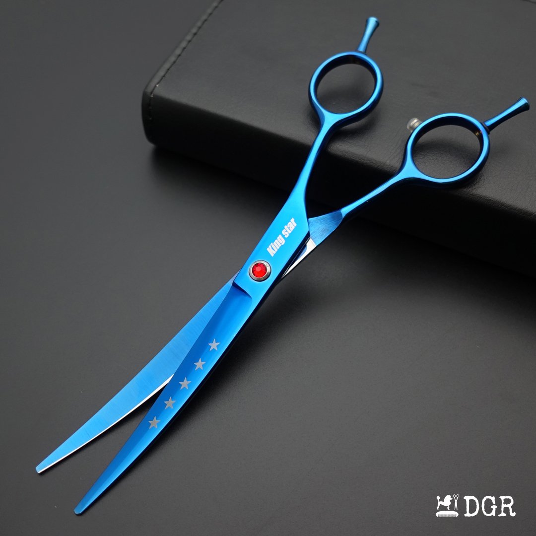 7“  Pro. PET GROOMING Shears 3Pcs set-Blue