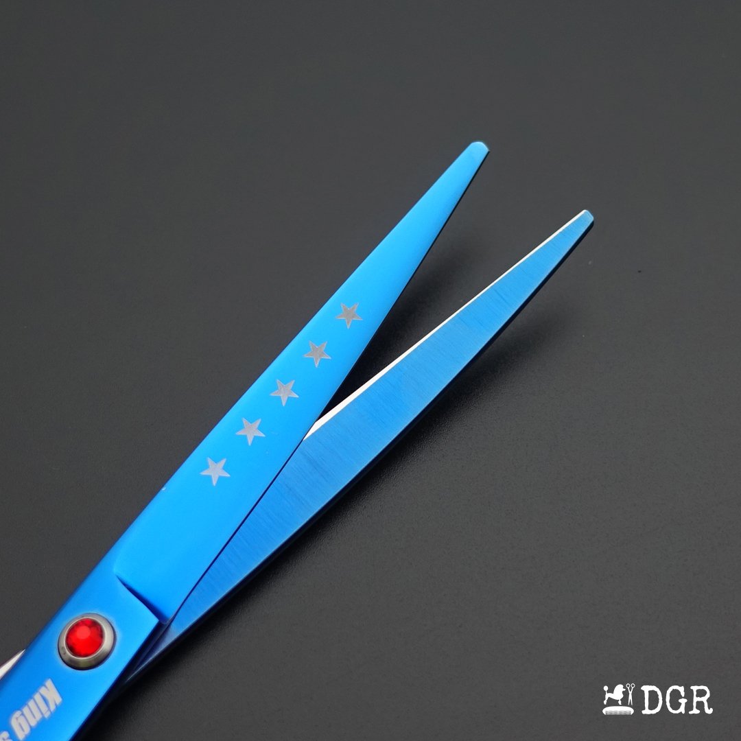 7“  Pro. PET GROOMING Shears 3Pcs set-Blue