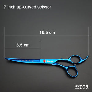 7" Professional Pet Grooming Shears Set - Blue-USA warehouse available