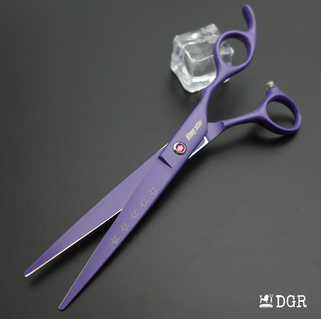 7“  Pro. PET GROOMING Shears 3Pcs set-Purple