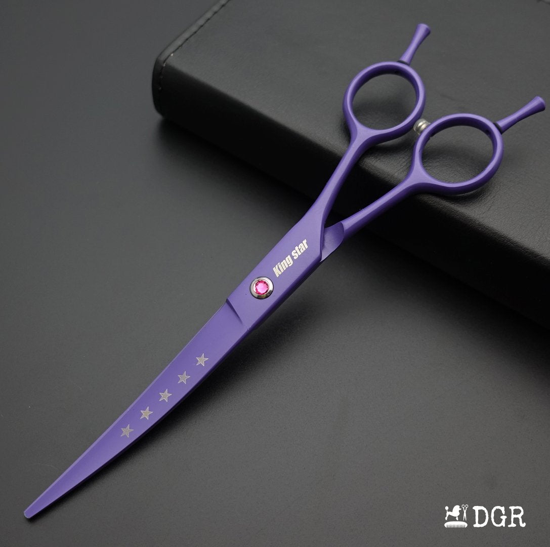 7“  Pro. PET GROOMING Shears 3Pcs set-Purple