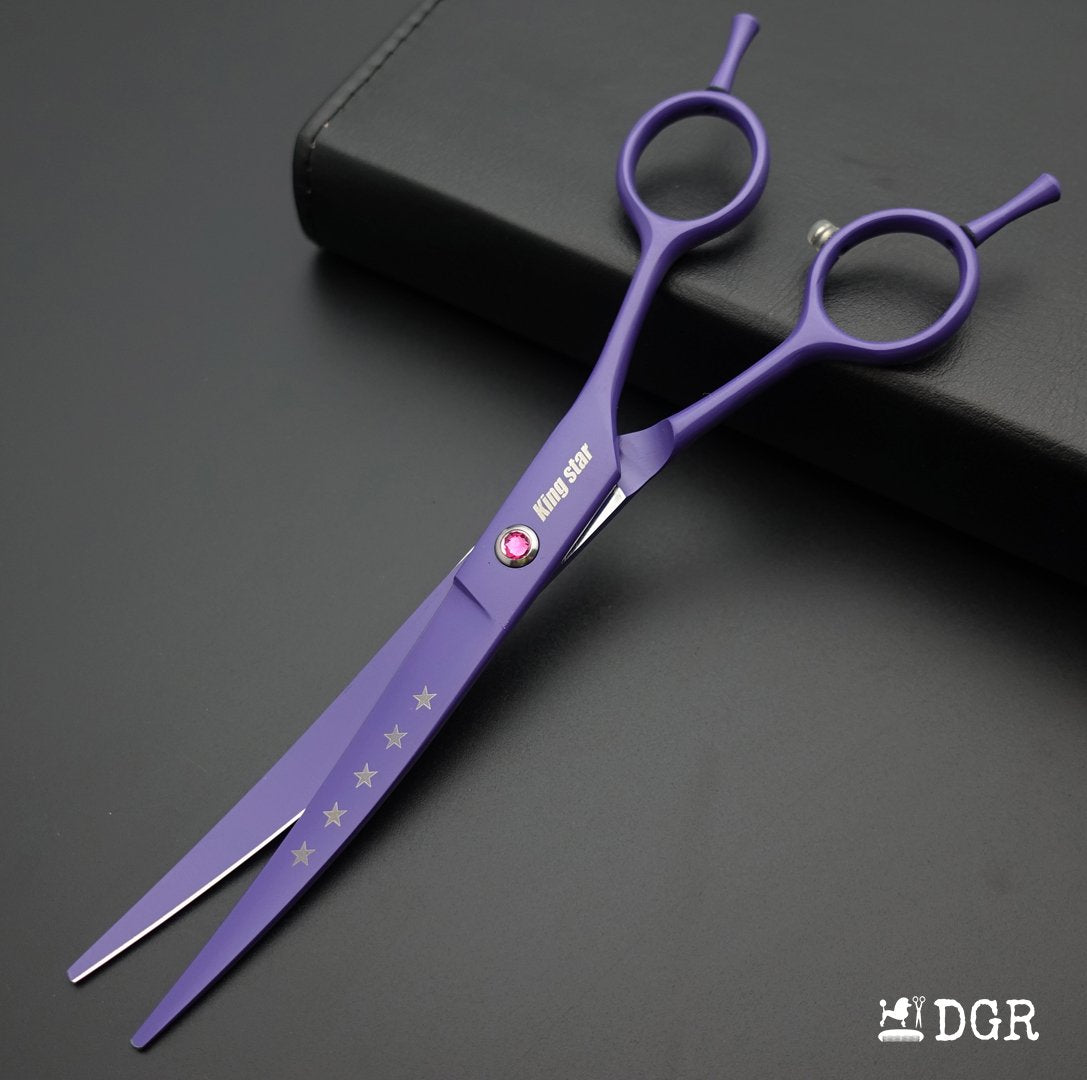 7“  Pro. PET GROOMING Shears 3Pcs set-Purple