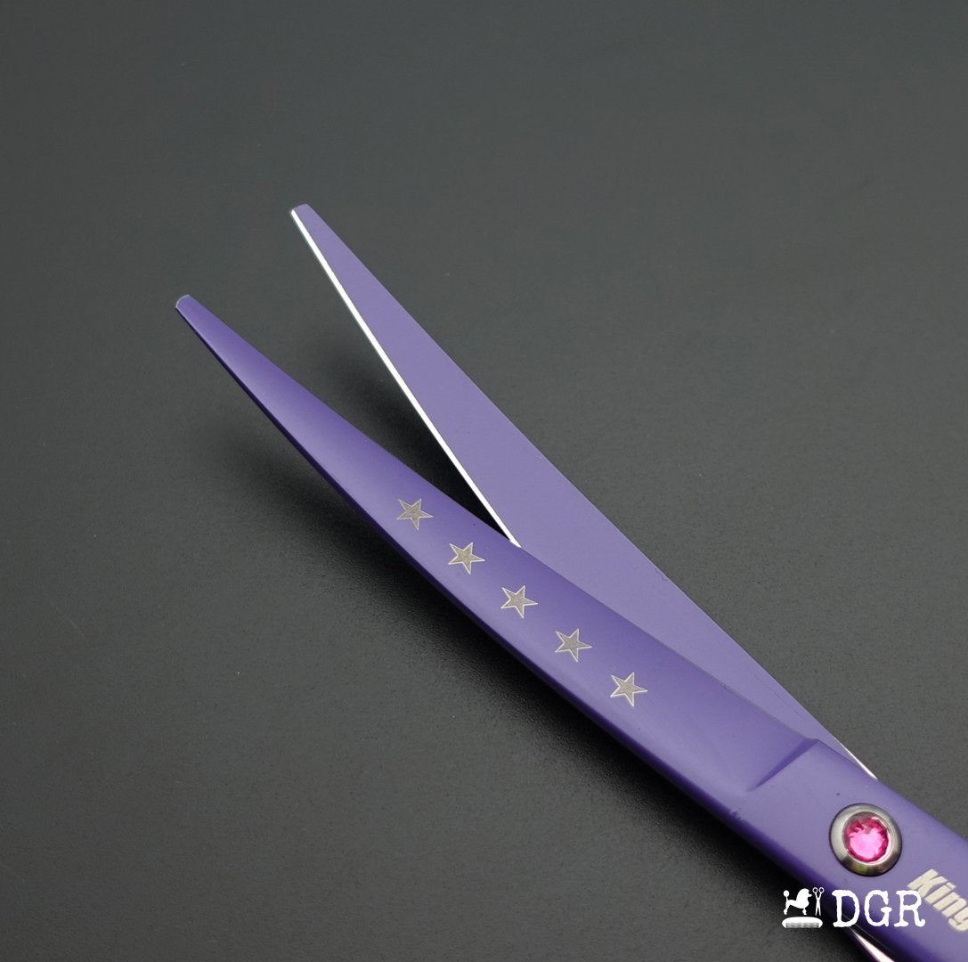 7“  Pro. PET GROOMING Shears 3Pcs set-Purple