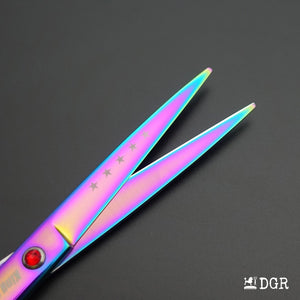 7“  Pro. PET GROOMING Shears 3Pcs set-Rainbow