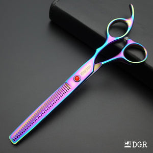 7" Professional Pet Grooming Shears Set - Rainbow-USA warehouse available