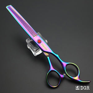 7“  Pro. PET GROOMING Shears 3Pcs set-Rainbow