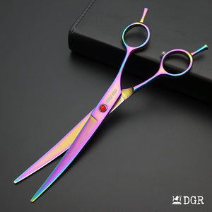 7“  Pro. PET GROOMING Shears 3Pcs set-Rainbow