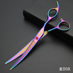 7" Professional Pet Grooming Shears Set - Rainbow-USA warehouse available