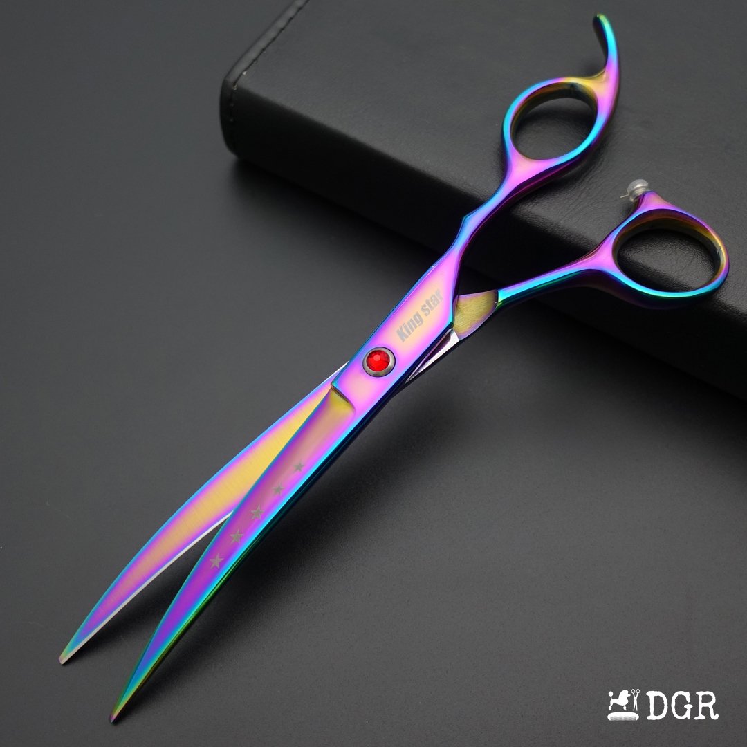 7" Professional Pet Grooming Shears Set - Rainbow-USA warehouse available