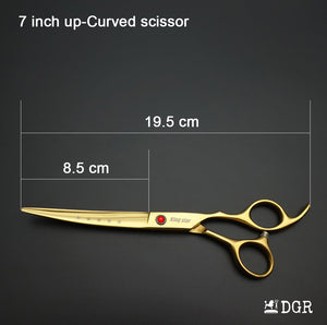 7" Professional Pet Grooming Shears Set - Golden