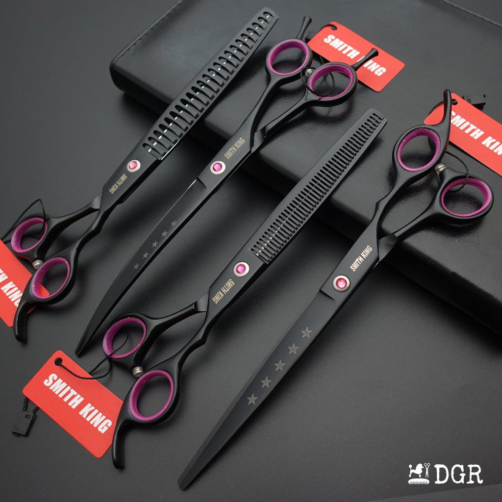 7 Pro. Dog Grooming Scissors Set with Safety Round Tips (New