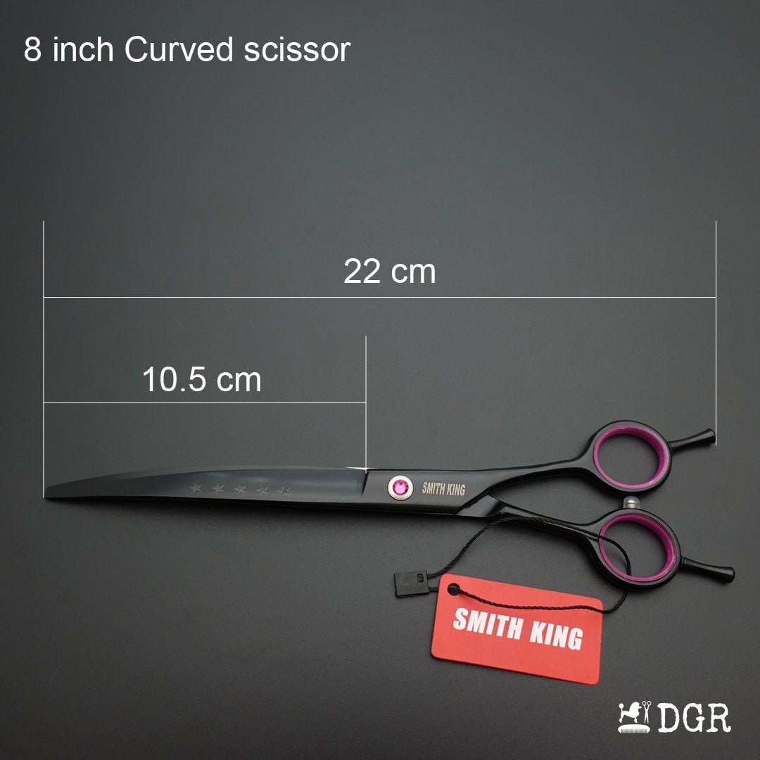 8" Pro. PET GROOMING Shears 4Pcs set-Black（USA Stock Available）