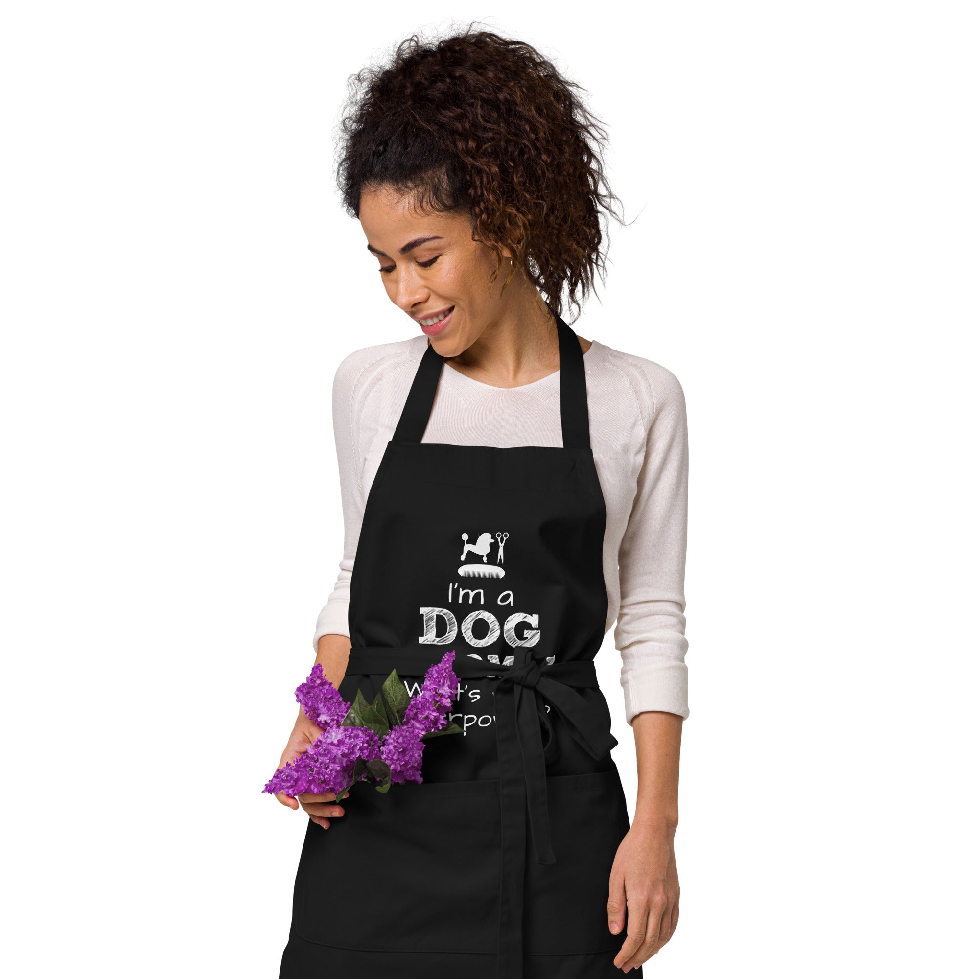 Pet/Dog grooming organic cotton apron