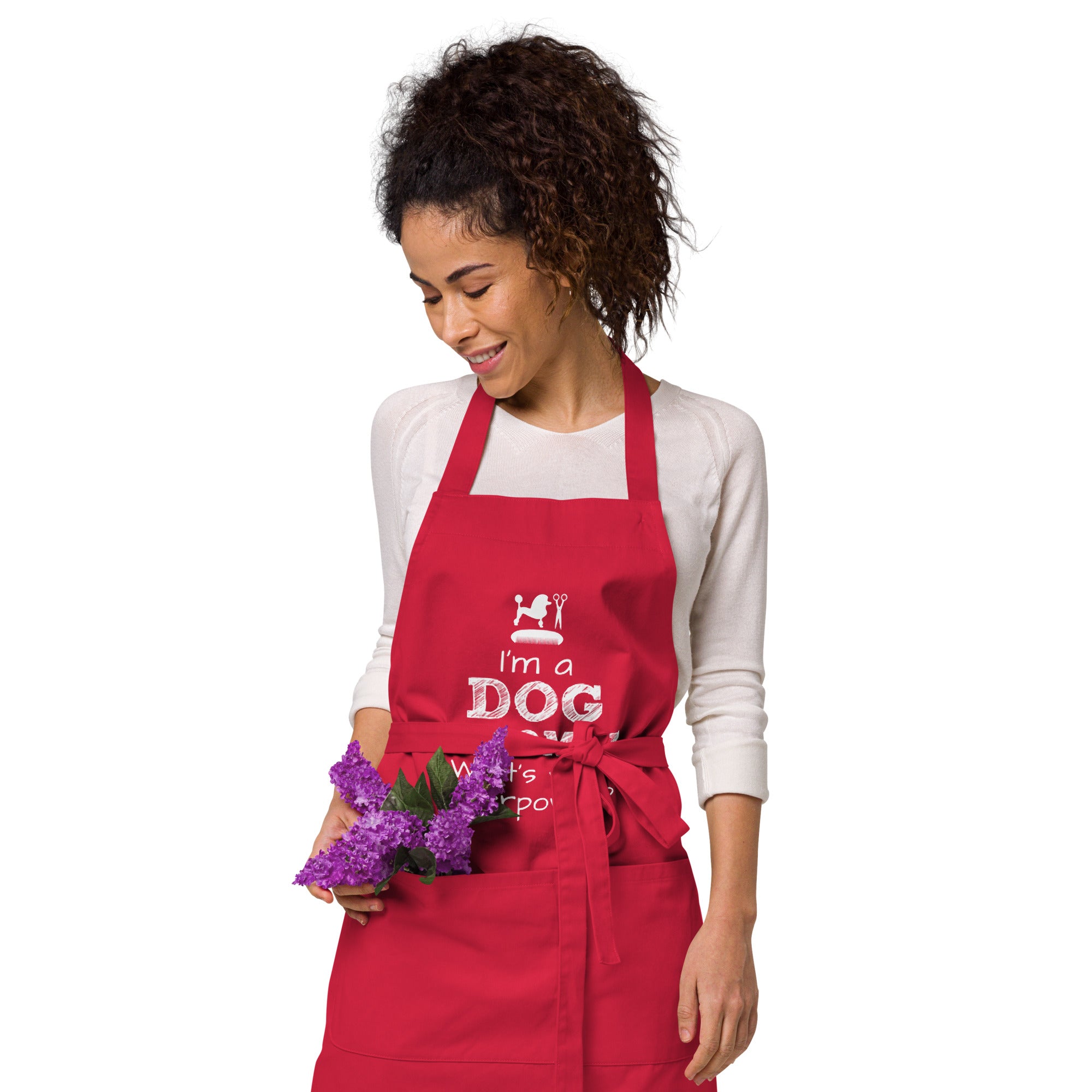 Pet/Dog grooming organic cotton apron