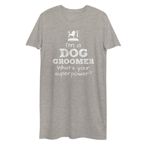 Funny Pet/Dog Groomer Organic Cotton T-shirt Dress