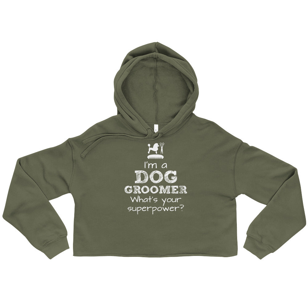 Funny Pet/Dog Groomer Crop Hoodie